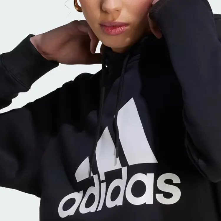 Adidas Free Shipping With AdiClub Essentials Big Logo Regular Fleece Hoodie-4