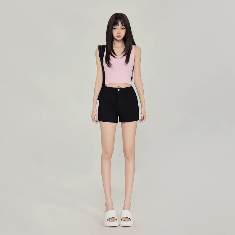 OROI Denim Shorts Women's Black-3
