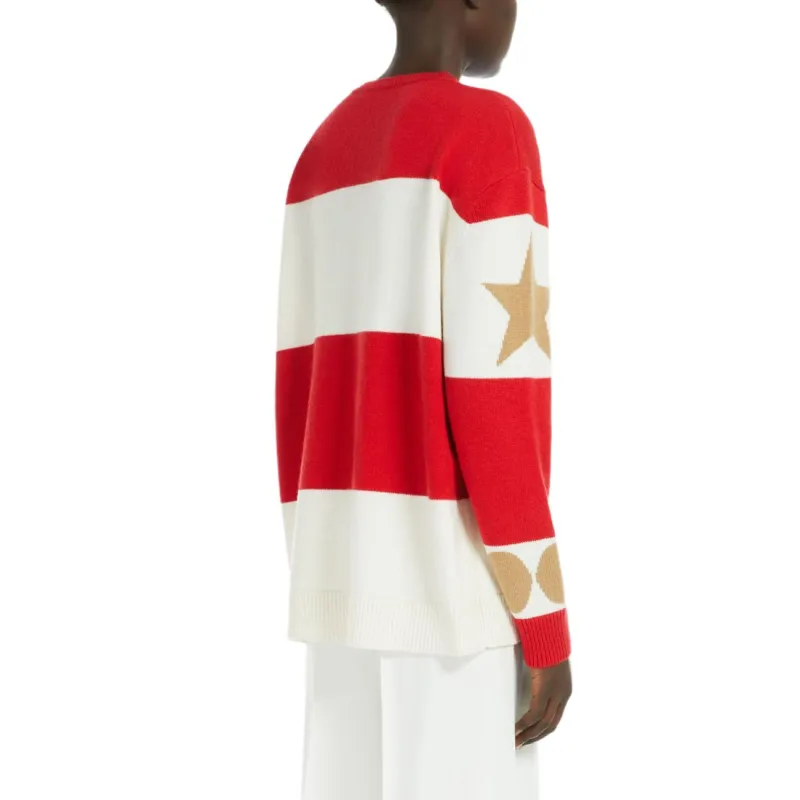 MaxMara Dirce Striped Knitted Jumper-5