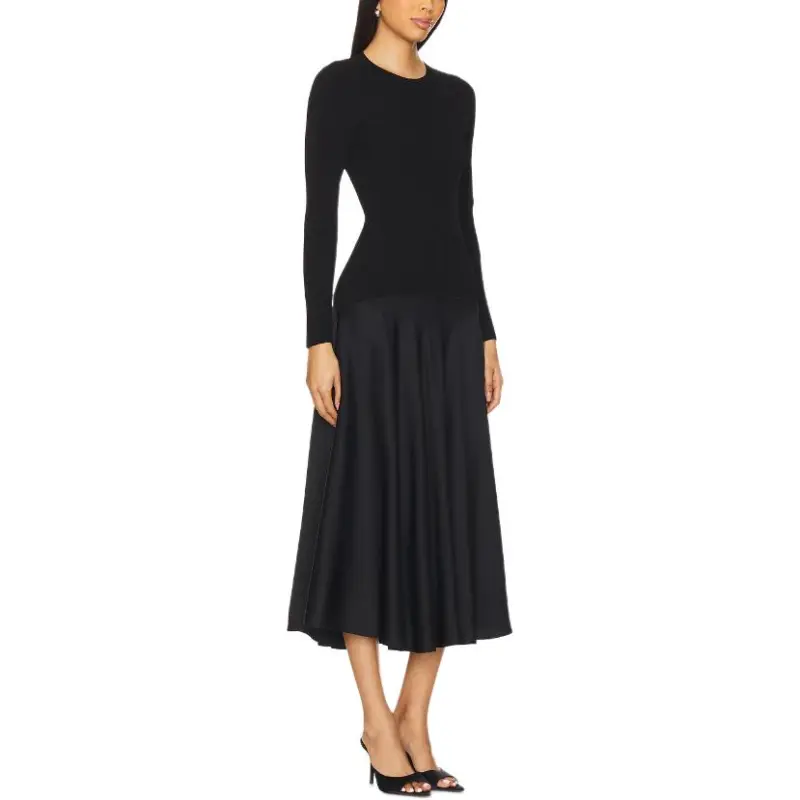 VERONICA BEARD Long Sleeved Dress Women's Black-2