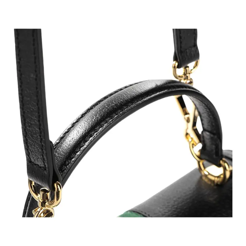 GUCCI Ophidia Cow Leather Shoulder Bag, Crossbody Bag, Handbag Women's Black-8