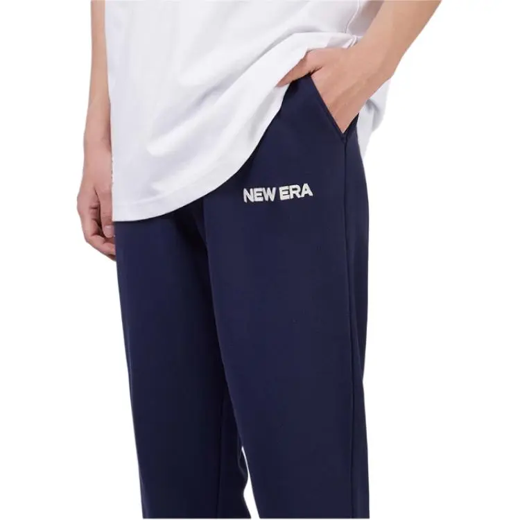 New Era FW24 Knitted Sports Pants Unisex Navy Blue-3