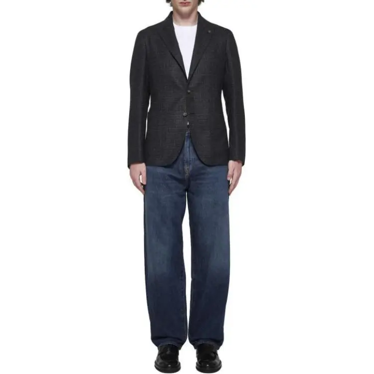 Tagliatore Logo brooch Blazer-1