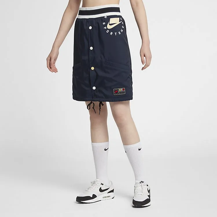 Nike Casual Short Skirts Women's Marine Blue-2