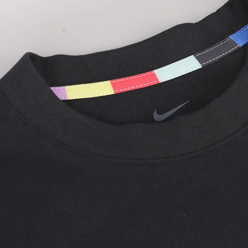 Nike Drop Shoulder Sleeve T-Shirt Men's Black-4