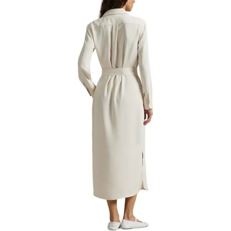 Polo Ralph Lauren Satin Shirt Midi Dress-2