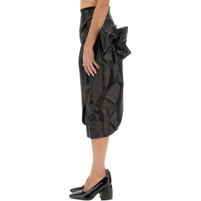 Maison Margiela High Waist Asymmetric Midi Skirt-2
