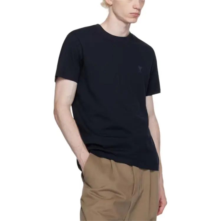 AMIPARIS Paris Ami De Coeur Logo Embroidered Crewneck T Shirt-4