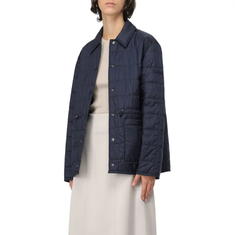 MaxMara Buttoned Quilted Jacket-1