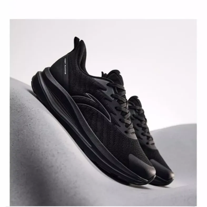 Anta Cloud Journey Anti-Slip Wear-Resistant Low-Top Casual Running Shoes Men's Black-2