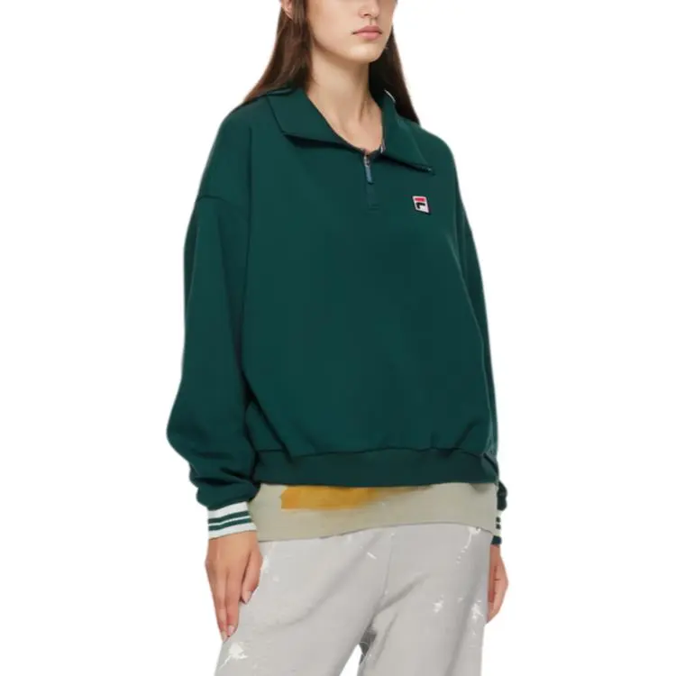 FILA Sweatshirts Women's Green-2