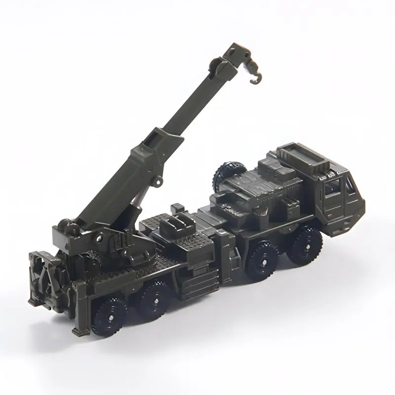 TAKARA TOMY Size 141 Self Defense Force Heavy Duty Wheeled Rescue Crane Assembled Models-3