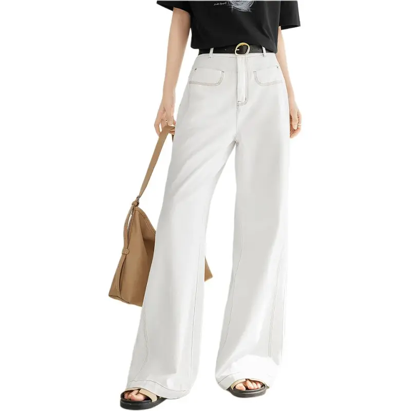 DIALOGUE Jeans Women's White Denim-3