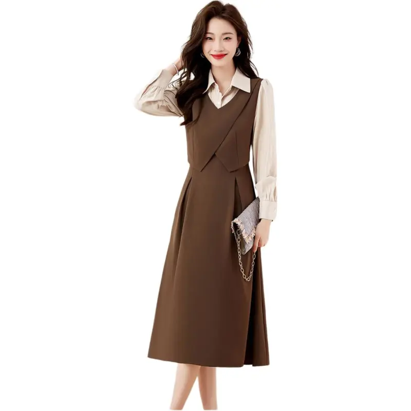 Fele.d Long Sleeved Dress Women's-1