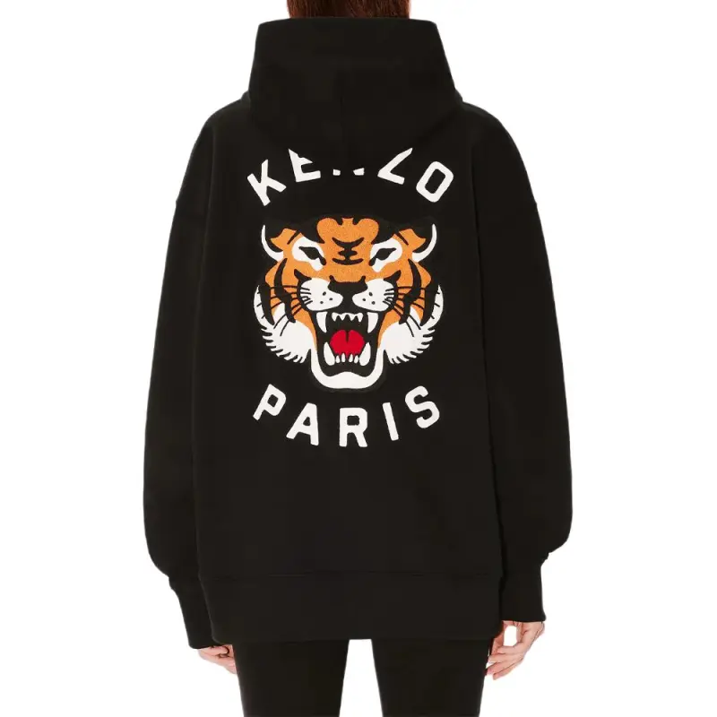 KENZO Lucky Tiger Oversize Embroidered Hoodie-3