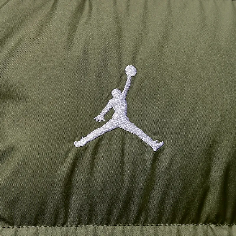 Jordan Brooklyn Puffer Jacket Men's Medium Olive Green/Black-4