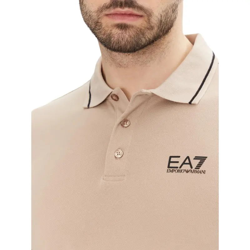 EMPORIO ARMANI Polo Shirt Men's Beige-4