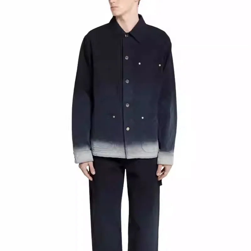 GUCCI FW25 Lido Collection Shirt Men's Dark Blue-1