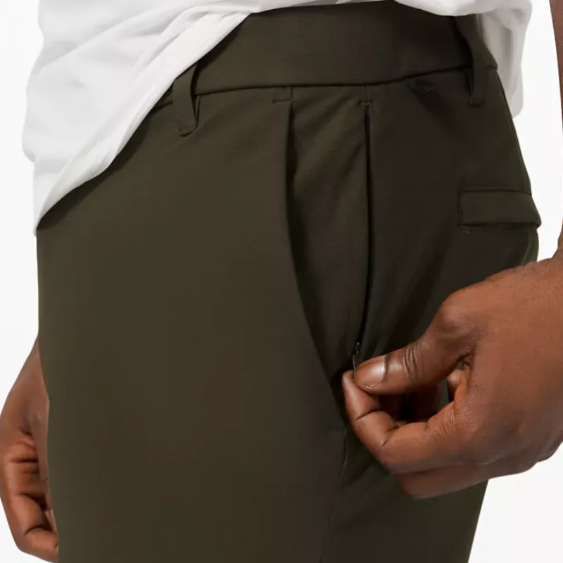 Lululemon Commission Classic Fit Pant 28' Warpstreme Casual Pants Men's Dark Olive-3