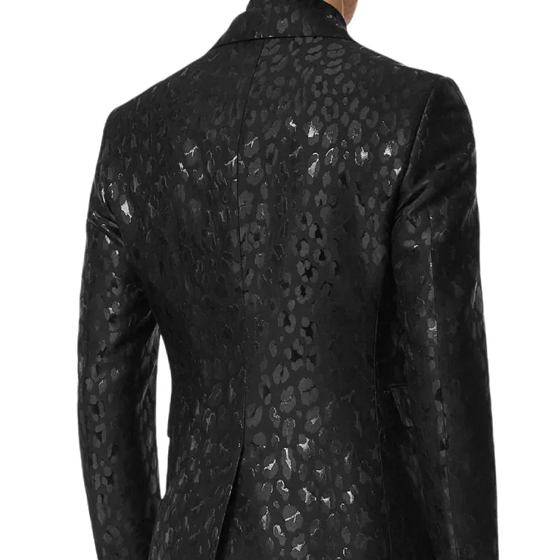 VERSACE Pattern-Printed Single-Breasted Tailored Blazer-6
