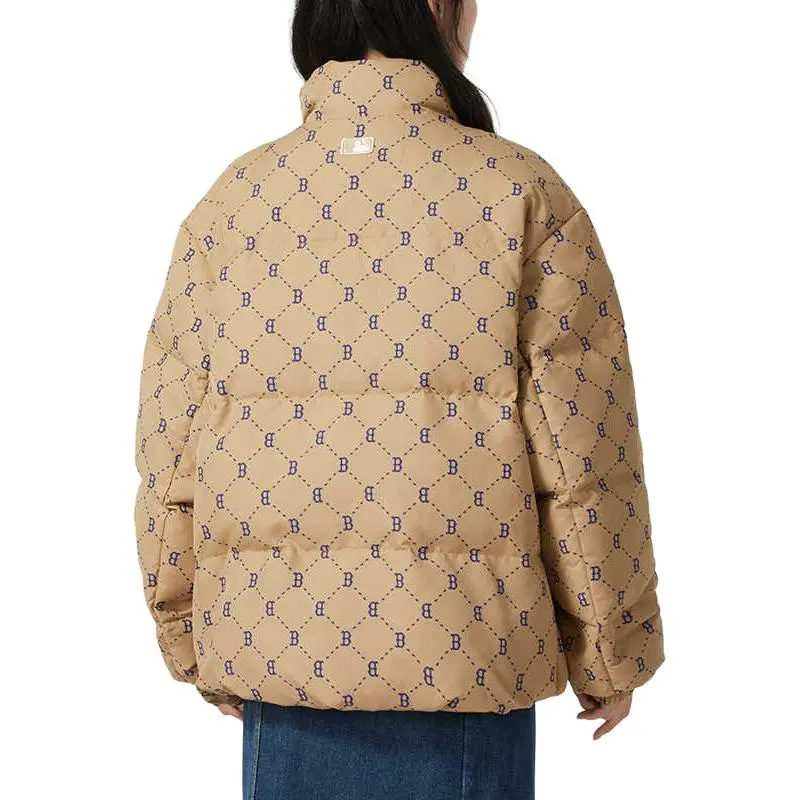 MLB Basic Boston Red Sox Down Jacket Unisex Light Beige-4