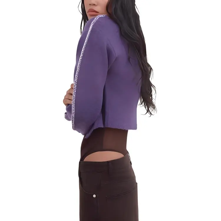 ZARA Knitwear Women's Purple-3