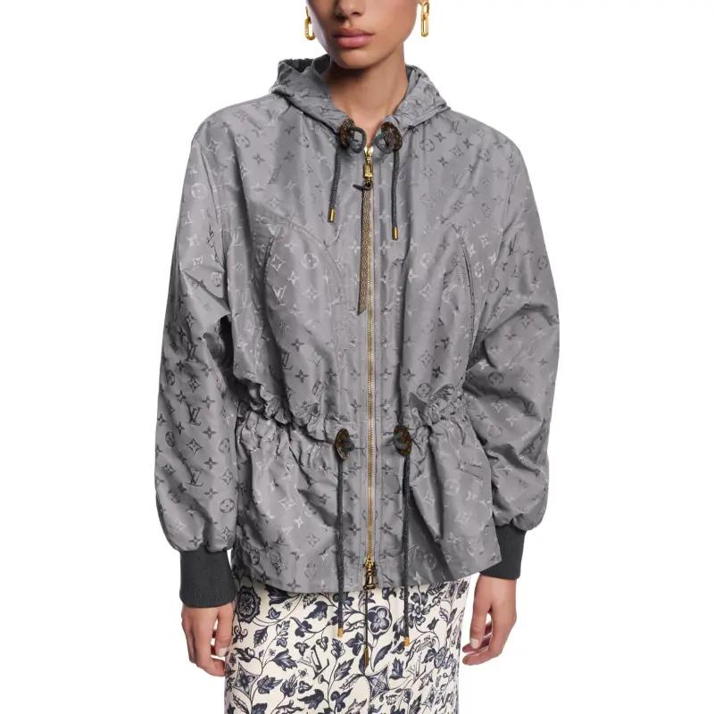 Lv Hooded Monogram Parka-1
