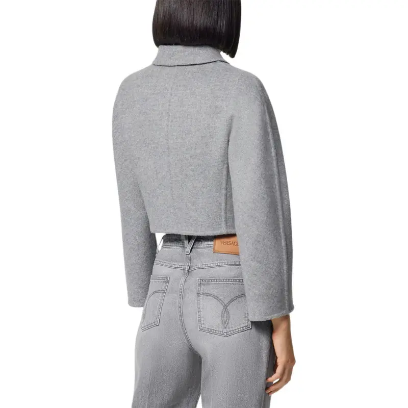 VERSACE Barocco Button-Up Cropped Jacket-3