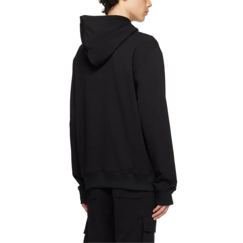 BALMAIN Logo Printed Drawstring Hoodie-3