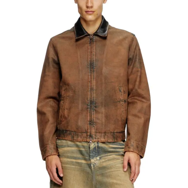 DIESEL Coated Denim Padded Blouson Jacket-2