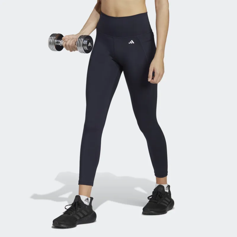 Adidas Free Shipping With AdiClub Optime Stash Pocket High Waisted 7/8 Leggings-1