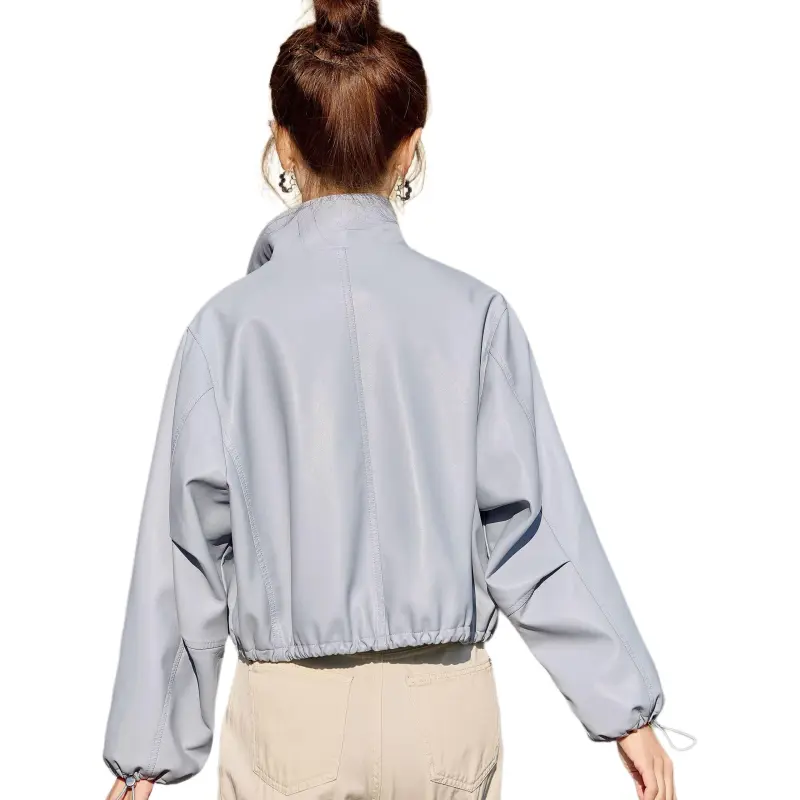 Yi Mengyuan Leather Jacket Women's-5