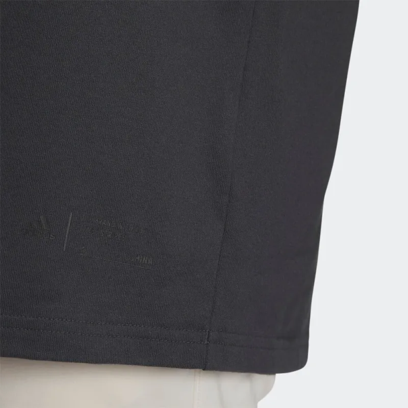 Adidas Drop Shoulder Sleeve T Shirt Women's Dark Gray-5