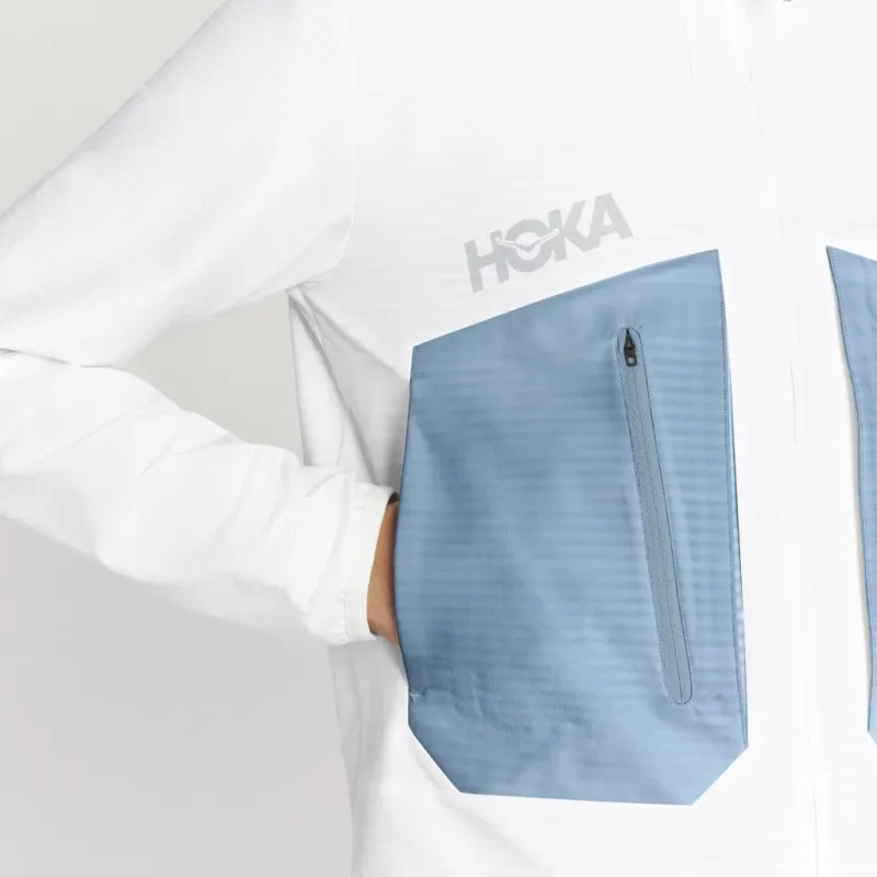 HOKA ONE ONE Mission Jackets Men White-3
