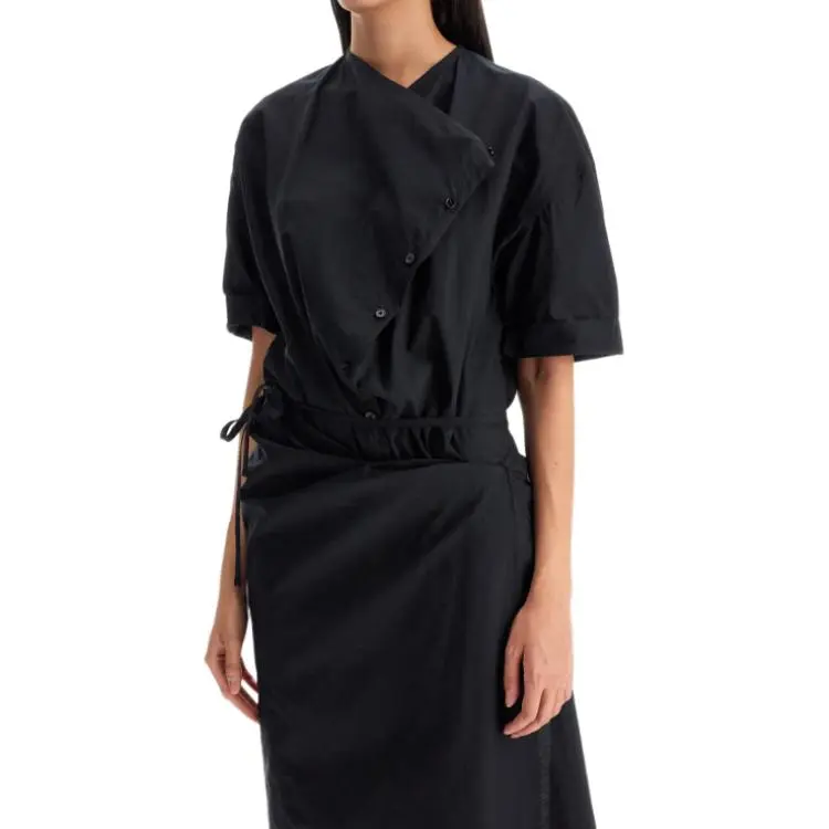 Lemaire Cowl-Neck Wrap Midi Dress-1
