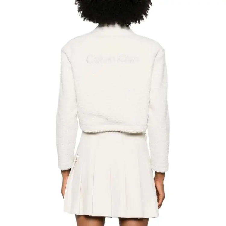 Calvin Klein Cropped Fleece Sweatshirt-1