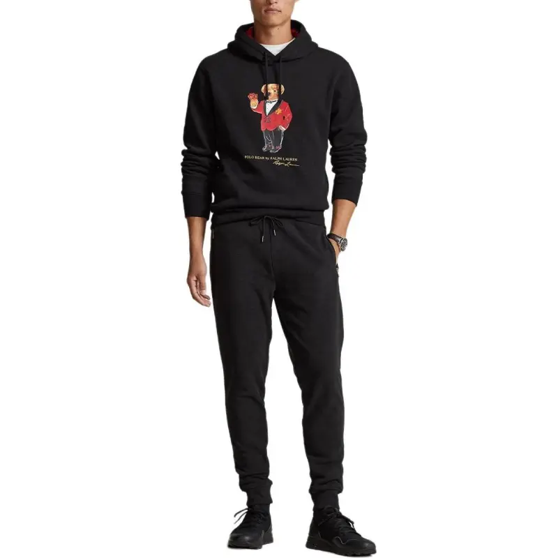 Polo Ralph Lauren SS23 Chinese New Year Collection Knitted Sports Pants Men's Black-1