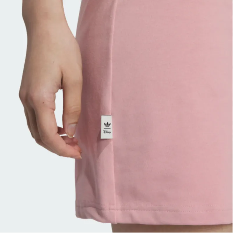 Adidas x Disney Collaboration DISNEY HDL DRESS Short Sleeved Dresses Women's Miracle Purple Pink-4