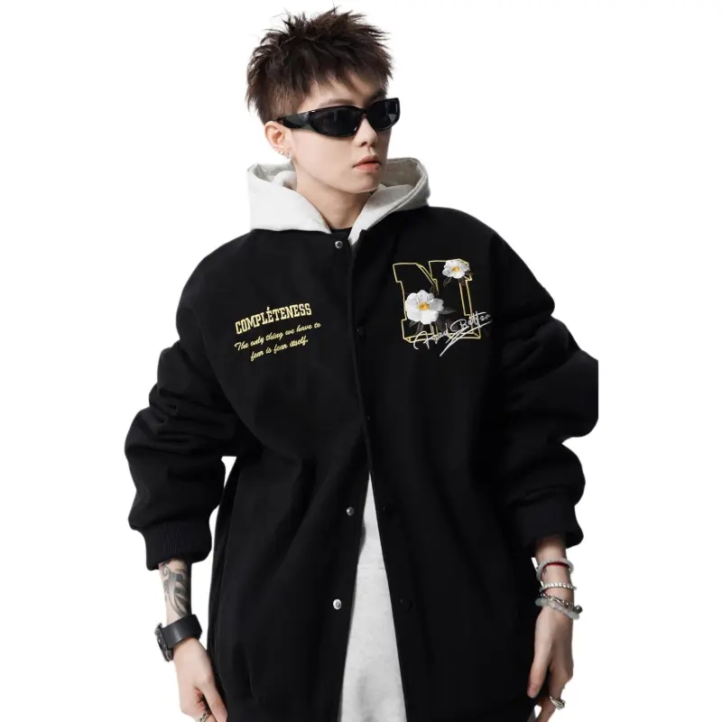 M MAICCO Design Letter Embroidery American Trendy Brand Windbreaker Jackets & Coats Unisex-22