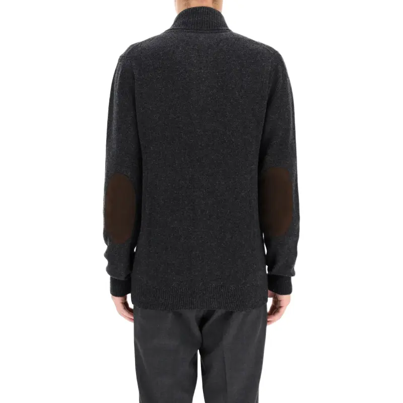 BARBOUR Logo Patch Button Up Cardigan-3