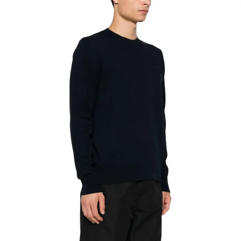 Moncler Logo Embroidered Long-Sleeved Sweater-4