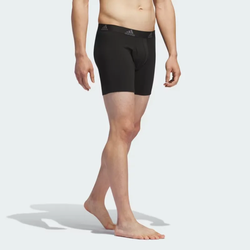 Adidas Free Shipping With AdiClub Performance Mesh Graphic Boxer Briefs 3 Pack-3