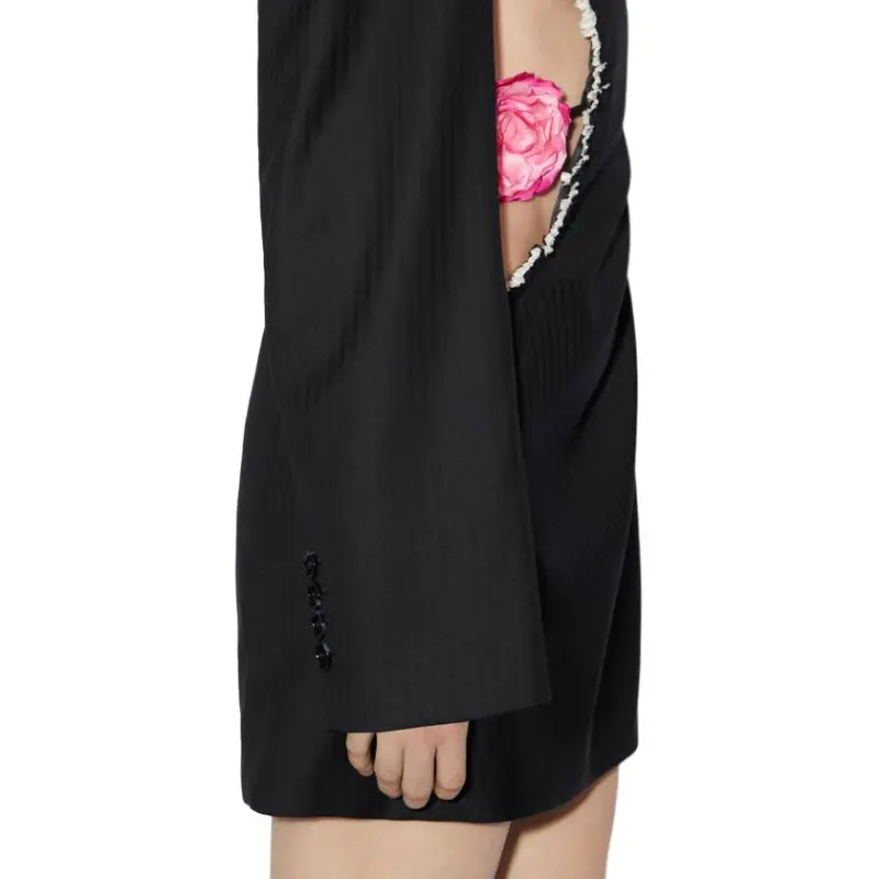 Acne Studios Long Sleeved Dresses Women's Black-4