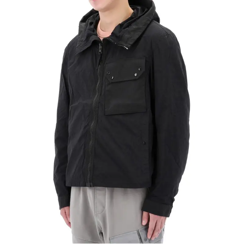 TEN C Mid Layer Zipped Hooded Jacket-3