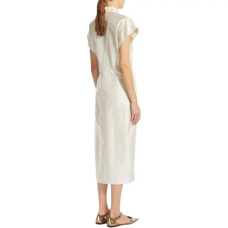 MaxMara Studio Short Sleeved Dress Women's White-1