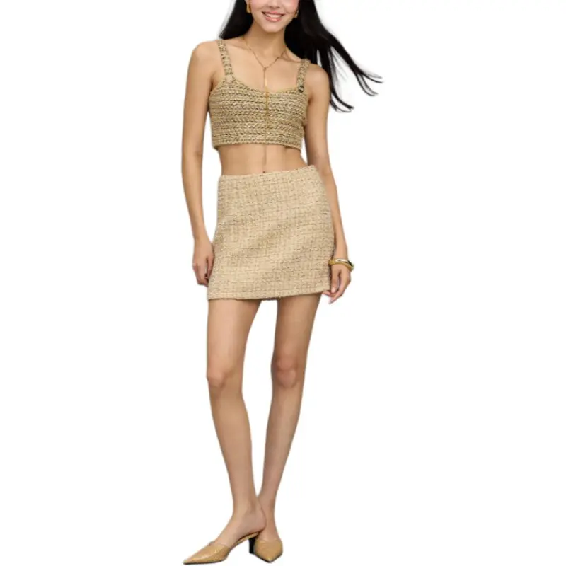 Bebe Casual Short Skirts Women's Champagne-1