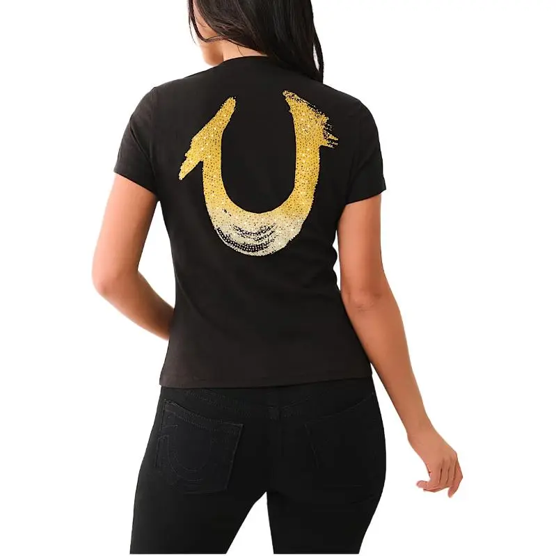 TRUE RELIGION T Shirt Women's Black-1