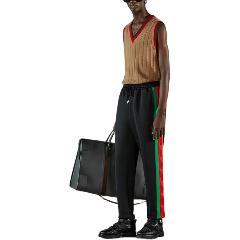 GUCCI Logo Patch Drawstring Track Pants-3
