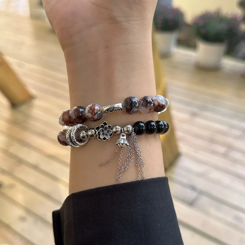 Mù Shàng Yún Yě Colored Glaze Bracelets Women's-3