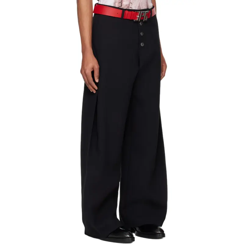 Jean Paul Gaultier Casual Pants Men's Black-3